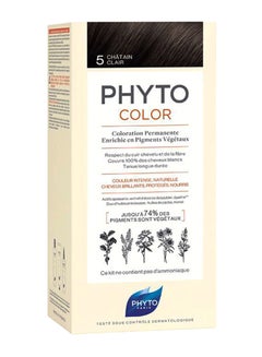 Phyto Botanical Pigment Permanent Hair Colour 5 Chatain Clair 50ml 