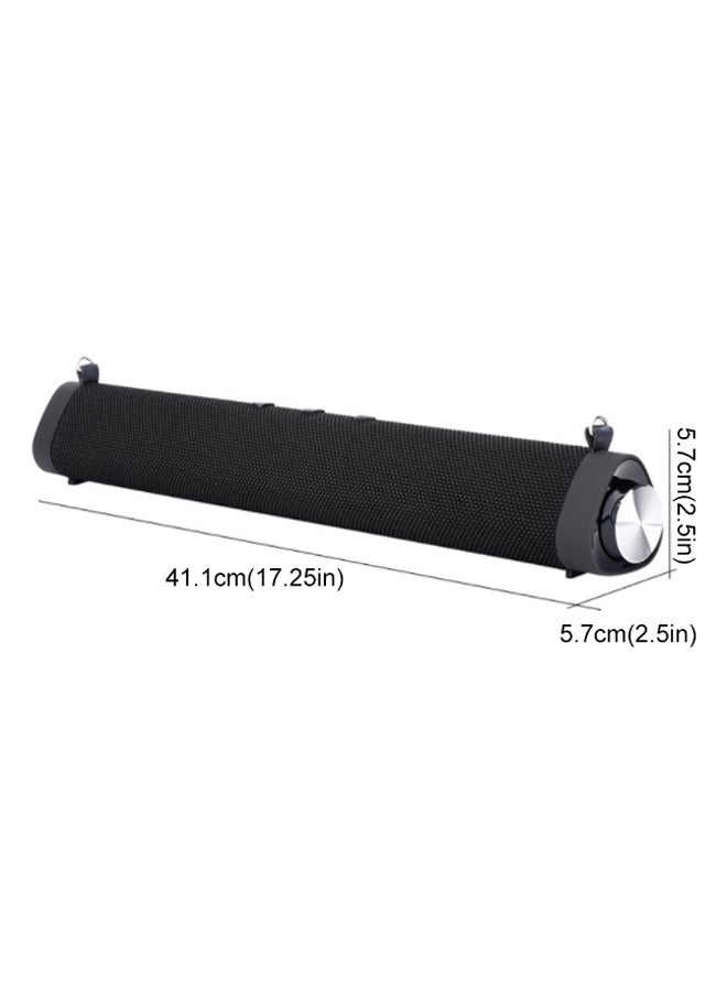 Portable Bluetooth Sound Bar With Remote Control V73 Black  - Image 2