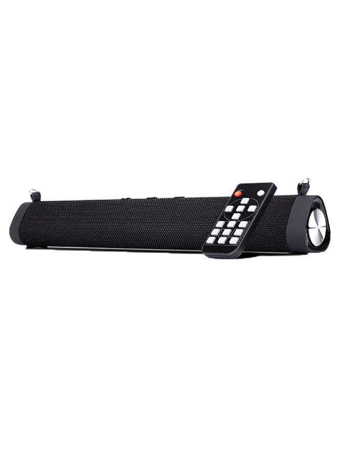 Portable Bluetooth Sound Bar With Remote Control V73 Black  - Image 1