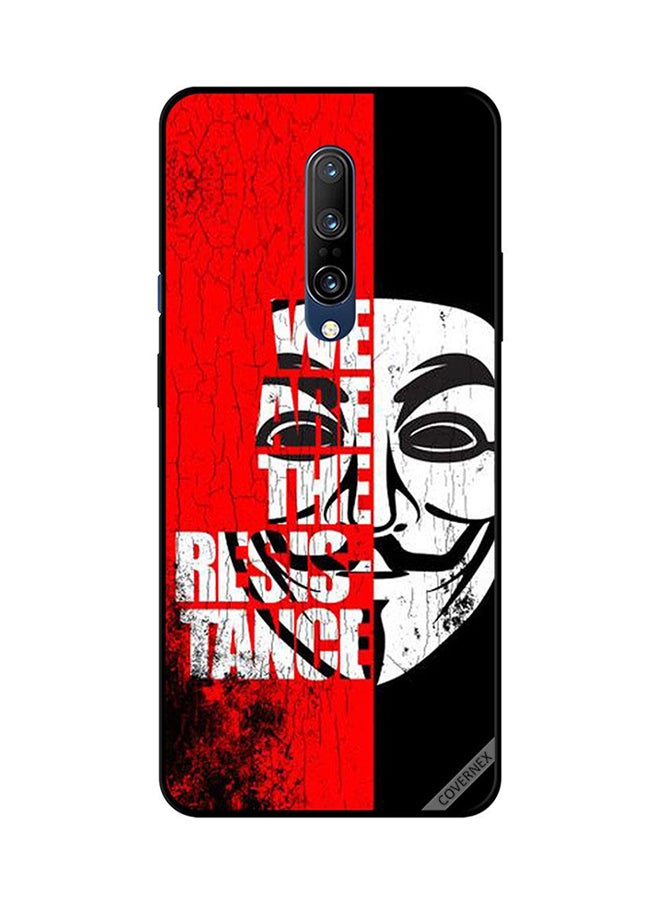 غطاء حماية واقٍ لهاتف ون بلس 7 برو طبعة عبارة "We Are The Resistance"