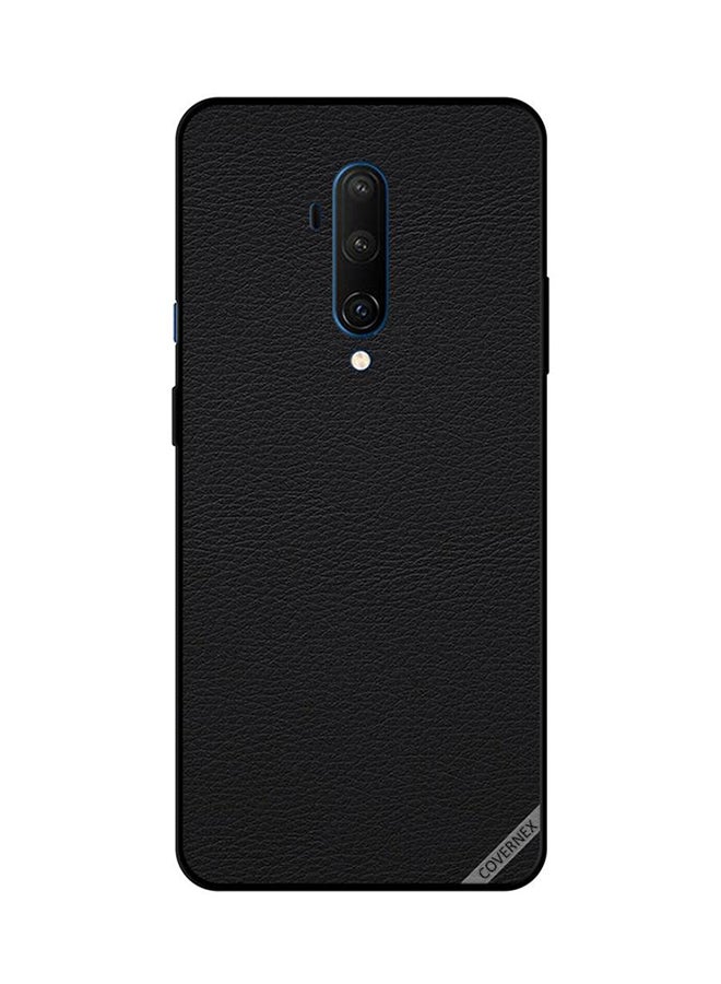 Covernex Protective Case Cover For OnePlus 7T Pro Black Leather Pattern