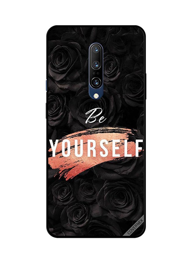 Covernex Protective Case Cover For OnePlus 7 Pro Be Yourself Black Roses