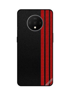 Protective Case Cover For OnePlus 7T Three Red Vertical Strips