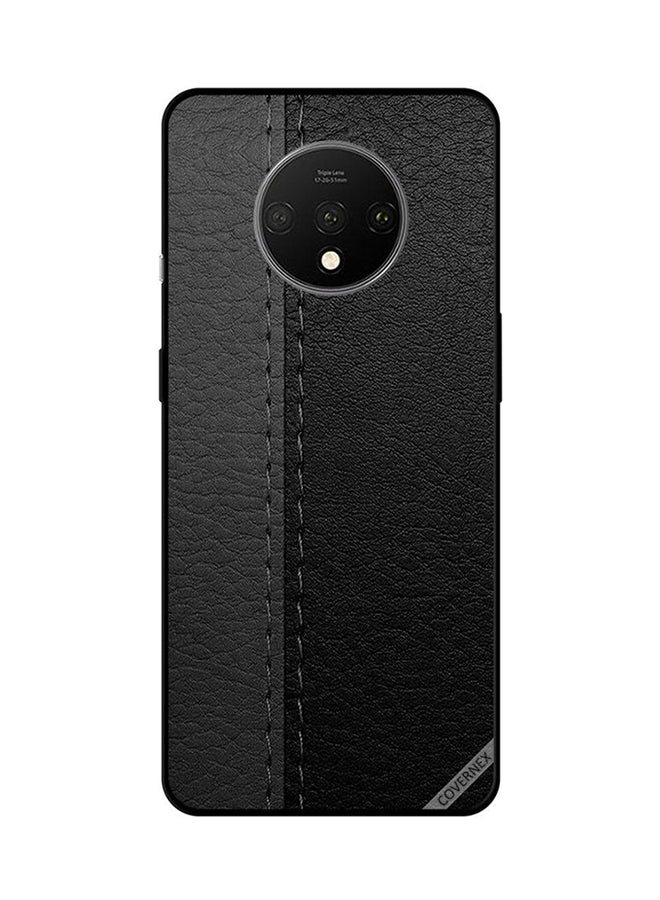 Covernex Protective Case Cover For OnePlus 7T Dcp000014 Black Leather Pattern Copy