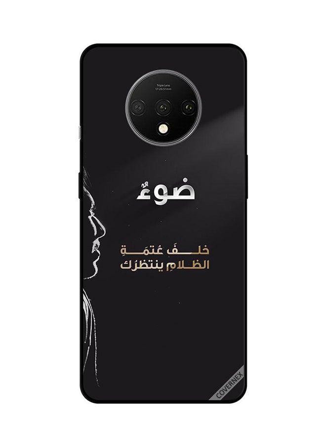 Covernex Protective Case Cover For OnePlus 7T A Light Behind The Darkness Arabic Quote