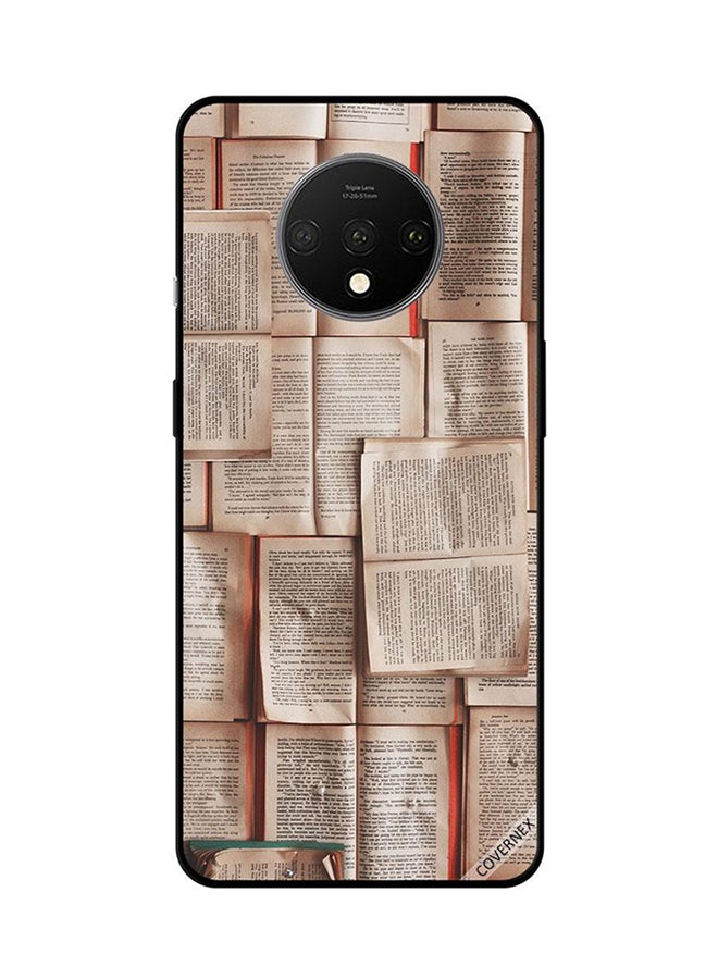 Covernex - Protective Case Cover For OnePlus 7T Book Pages Pattern - Image 1