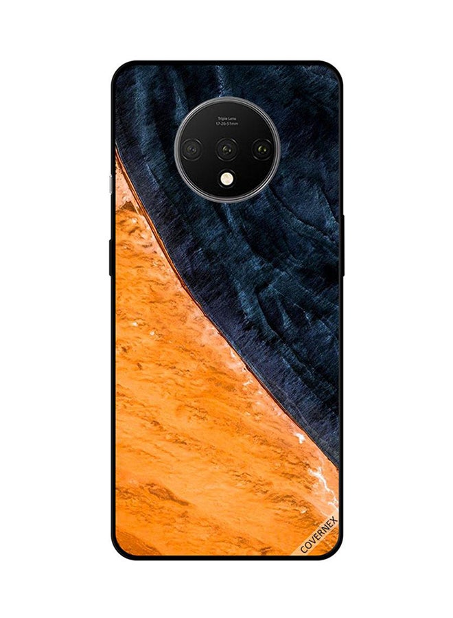 Covernex Protective Case Cover For OnePlus 7T Yellow & Black Paint Pattern