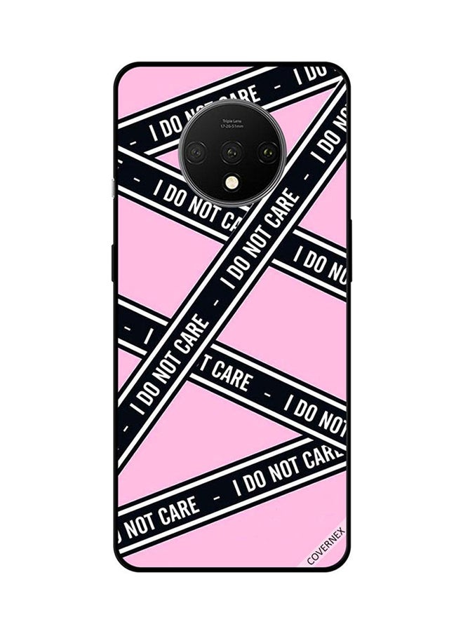 غطاء حماية واق لهاتف ون بلس 7T بطبعة عبارة "I Do Not Care"