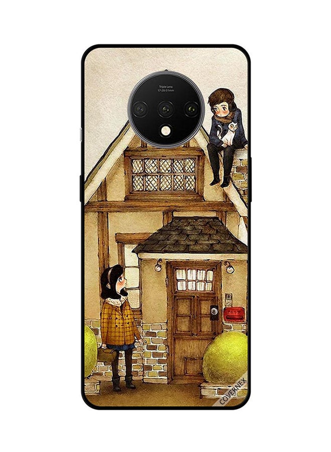 Protective Case Cover For OnePlus 7T Chatting Outside House