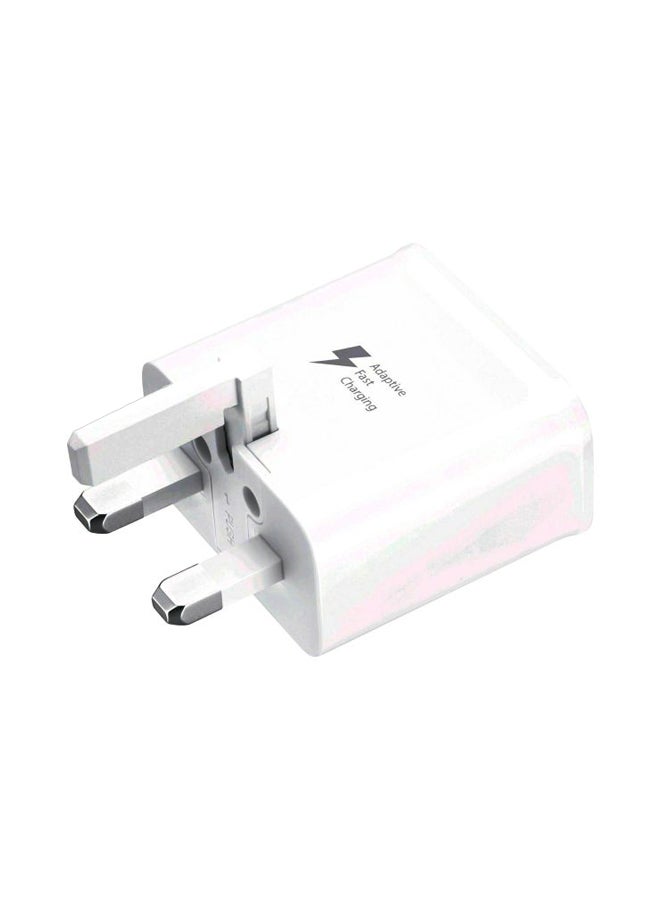 سامسونج محول مناسب للسفر سريع الشحن بكابل مايكرو USB أبيض  - Image 1