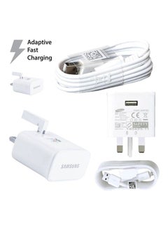 Samsung Travel Adapter Fast Charge Micro Usb Cable White  - Image 2
