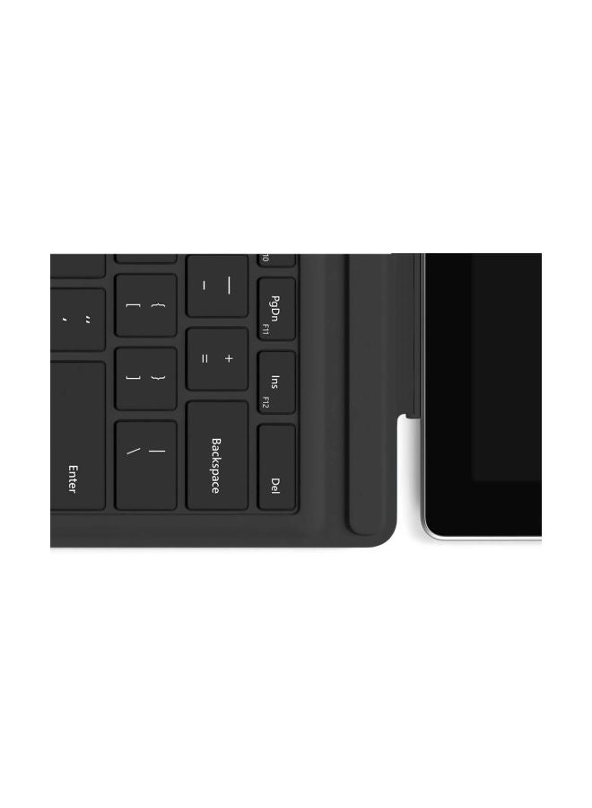 Microsoft - Surface Pro 4 Type Cover Wireless Keyboard With Fingerprint ID Black - Image 1