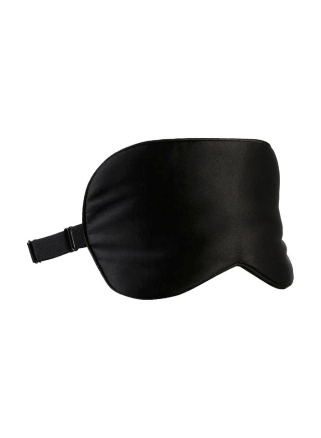 Generic - Soft Eye Mask With Adjustable Strap Black - Image 1