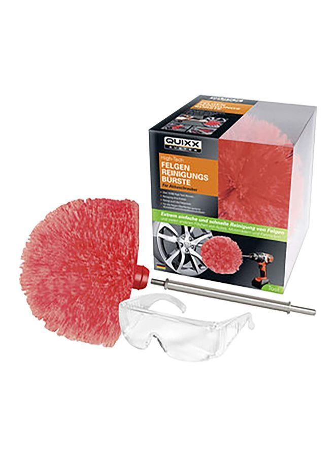 Wheel Cleaning Brush With Glasses