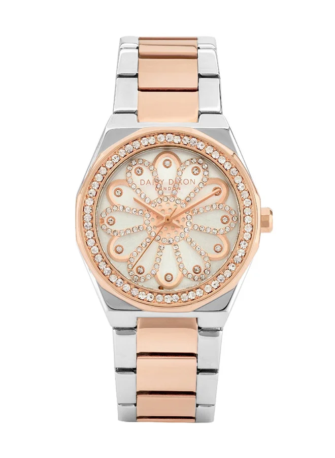 DAISY DIXON LONDON Daisy Dixon Womens Analogue Quartz Watch with Stainless Steel Strap DD097SRGM