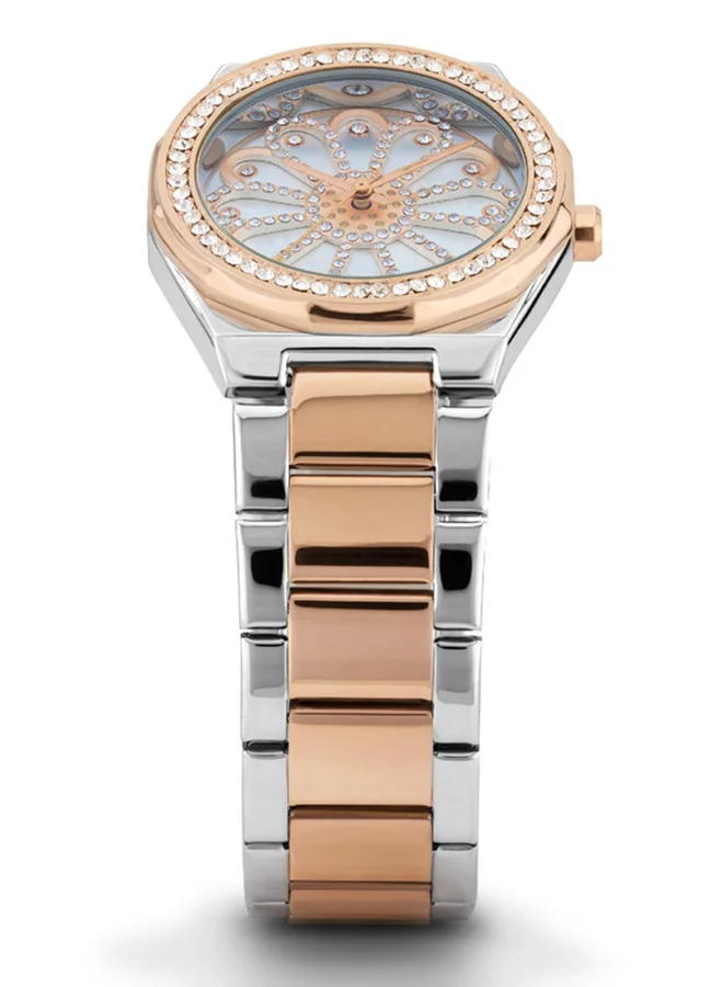 DAISY DIXON LONDON Daisy Dixon Womens Analogue Quartz Watch with Stainless Steel Strap DD097SRGM