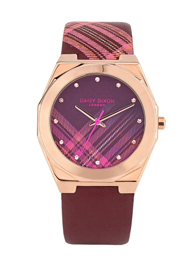 DAISY DIXON LONDON Daisy Dixon Dress Watch DD118PRG, Red, One Size, Bracelet