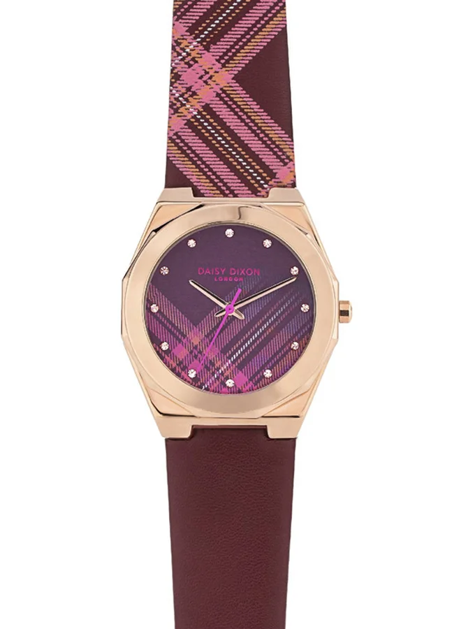 DAISY DIXON LONDON Daisy Dixon Dress Watch DD118PRG, Red, One Size, Bracelet