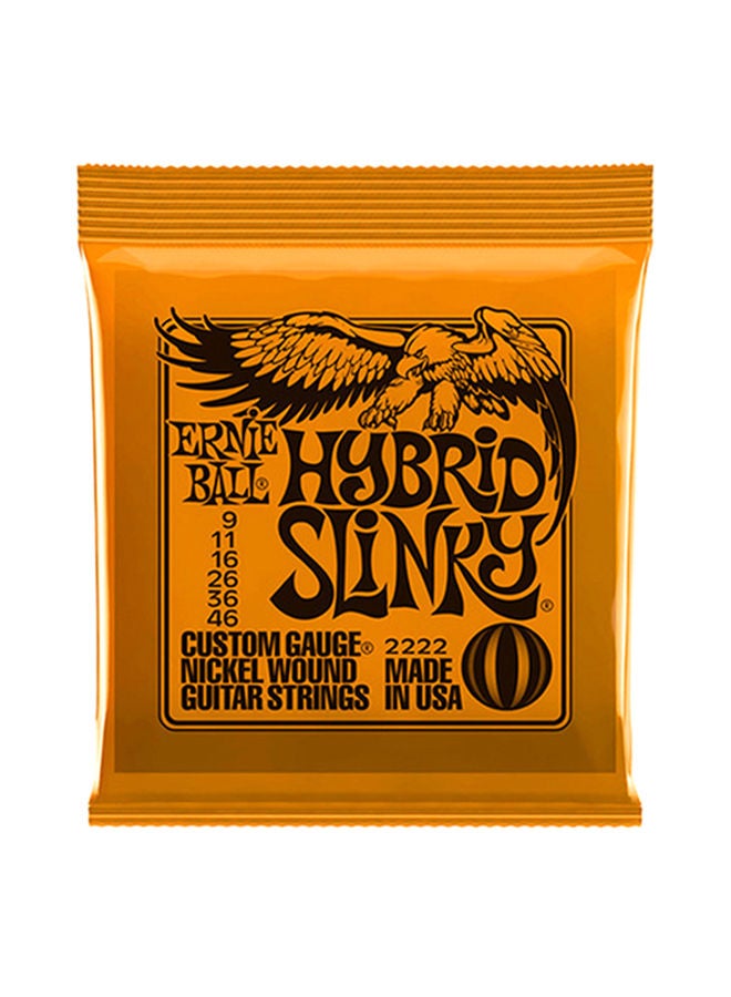 أوتار هايبرد سلينكي للجيتار الكهربائي مطلية بالنيكل من إيرني بول 2222 - Image 1