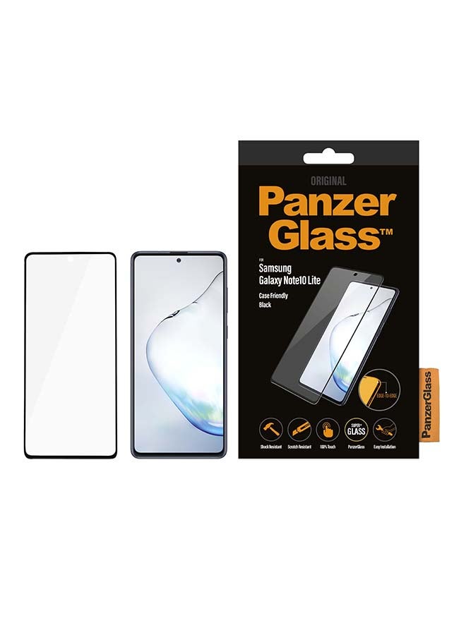بانزرجلاس لاصقة حماية للشاشة من الزجاج المقوى لهاتف سامسونج جالاكسي نوت 10 لايت شفاف - Image 1