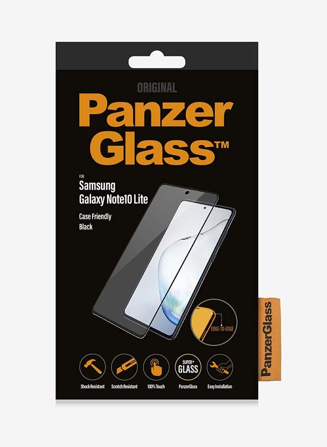 بانزرجلاس لاصقة حماية للشاشة من الزجاج المقوى لهاتف سامسونج جالاكسي نوت 10 لايت شفاف - Image 3