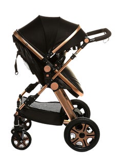 Pikkaboo 4-In-1 Luxury Stroller Travel System - Black  - Image 4