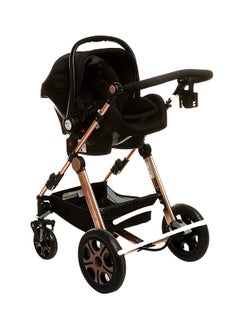 Pikkaboo 4-In-1 Luxury Stroller Travel System - Black  - Image 5