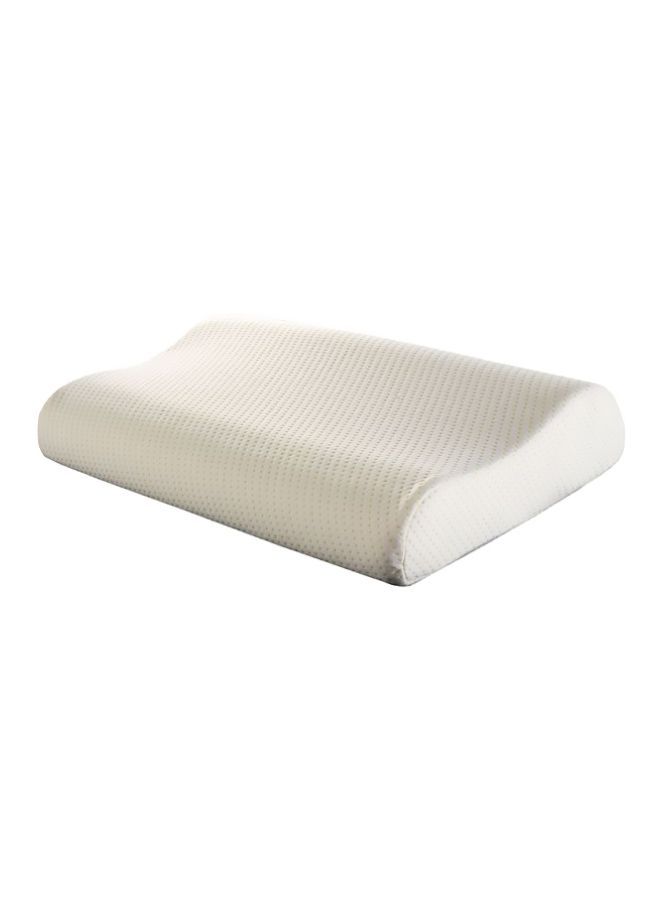 Memory Foam Contour Pillow White 61x36x12.5cm - Image 1