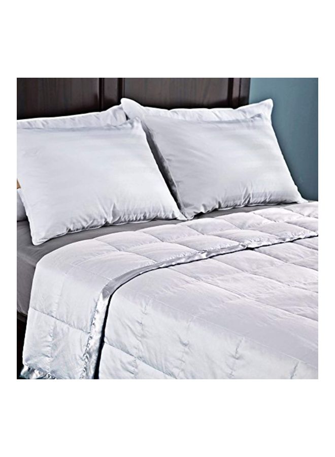 puredown - Cotton Throw Bed Blanket Cotton White 220x200cm - Image 1