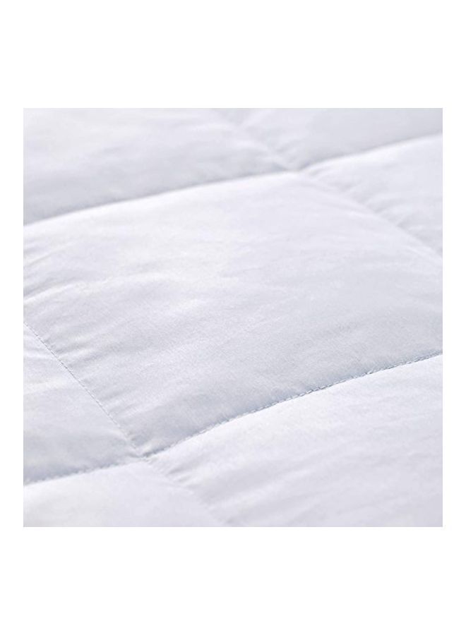 puredown - Cotton Throw Bed Blanket Cotton White 220x200cm - Image 1