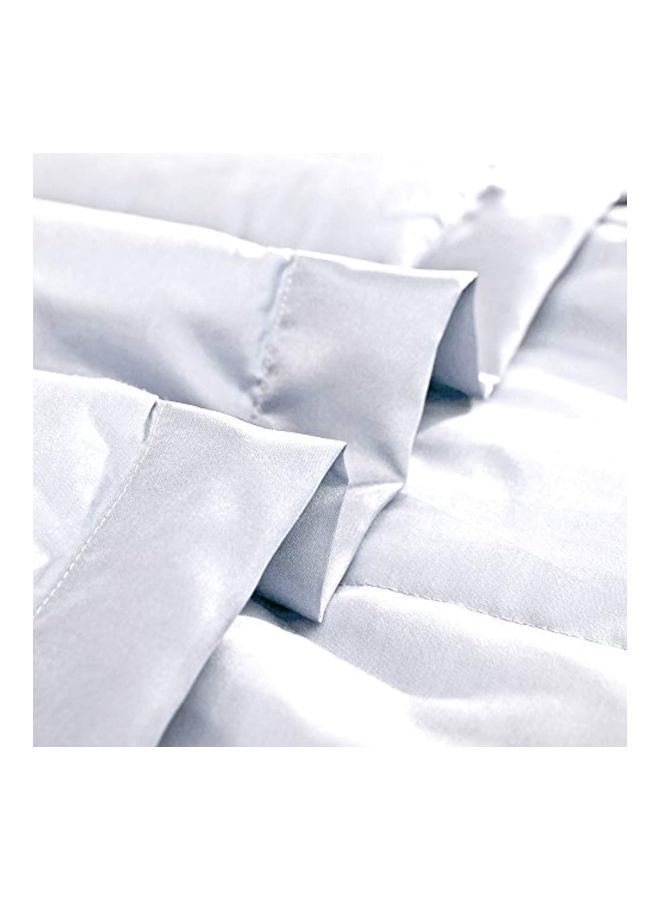 puredown - Cotton Throw Bed Blanket Cotton White 220x200cm - Image 1