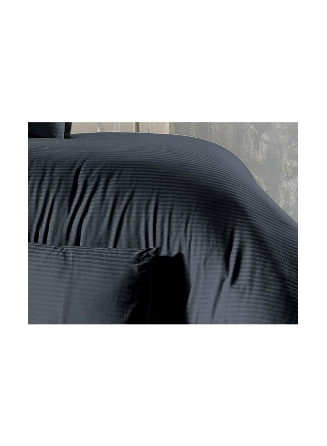 REGAL IN HOUSE 6-Piece Premium Collection Duvet Cover Set Microfiber Black 90x50cm  - Image 3