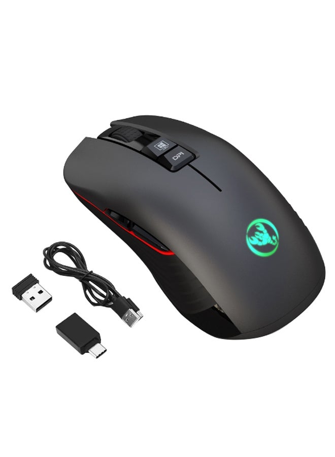 Generic - Wireless T30 With TYPE-C Adapter, USB Receiver And Cable Black/Red/Green - Image 1