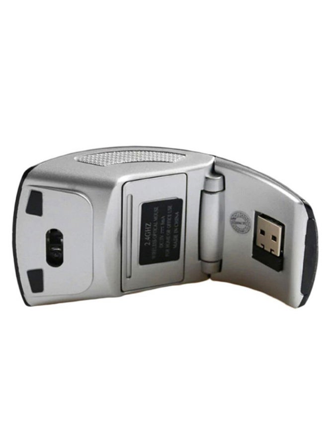 ماركة غير محددة ماوس ضوئي لاسلكي قابل للطي مع مستقبل USB أسود/ فضي  - Image 2