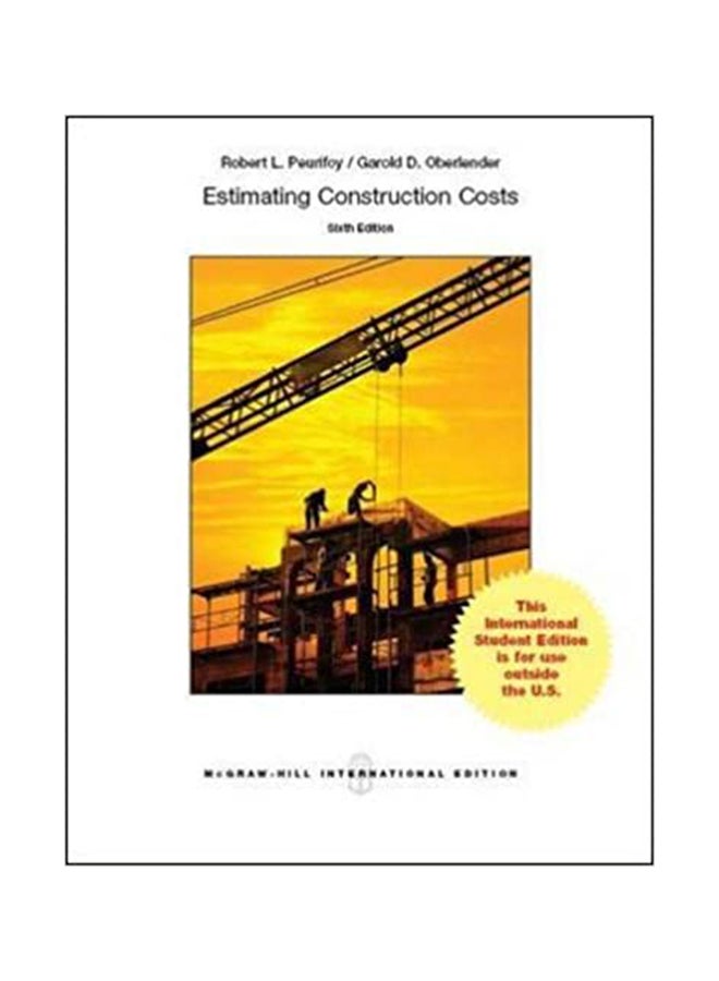 Estimating Construction Costs Paperback English by Garold D Oberlender - 41410 