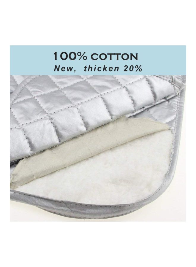 Cotton Ironing Mat White 19×33inch - Image 2