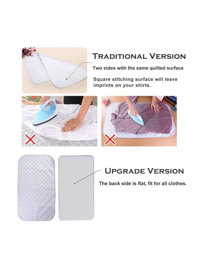 Cotton Ironing Mat White 19×33inch - Image 5