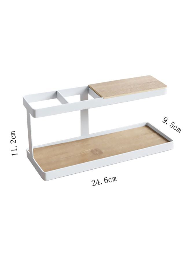 Remote Control Organizer White/Brown 25x10x11.2centimeter - Image 2