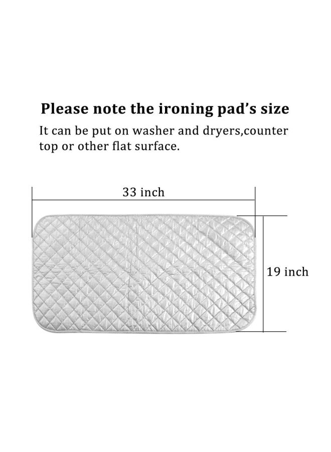 Cotton Ironing Mat White 19×33inch - Image 4