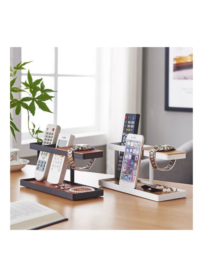 Remote Control Organizer White/Brown 25x10x11.2centimeter - Image 4