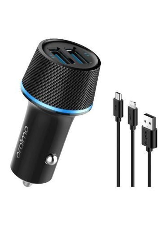 Oraimo Highway MicroLight Dual-USB Car Charger - Image 2