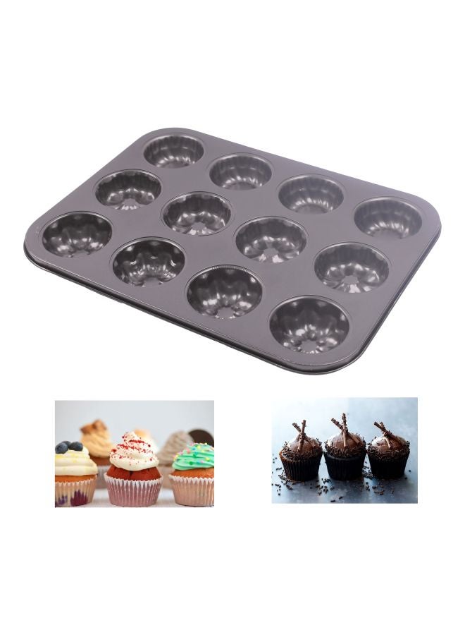 Non Stick Bakeware Mould Black 35x26.5x3centimeter - Image 2
