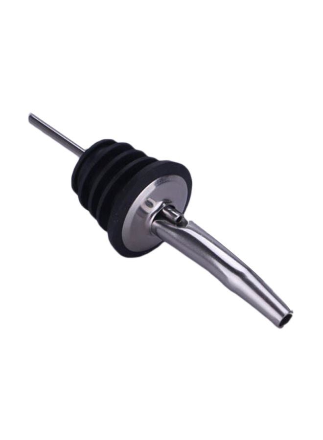 Beauenty Beverage Pourer With Stopper Silver/Black 10.5x4.5x2.5cm  - Image 1