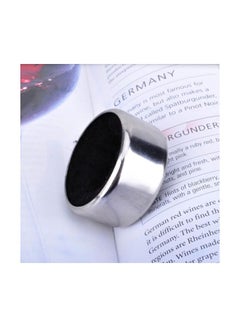 Beauenty Round Stainless Steel Beverage Bottle Collar Silver/Black 4x2x3cm  - Image 3
