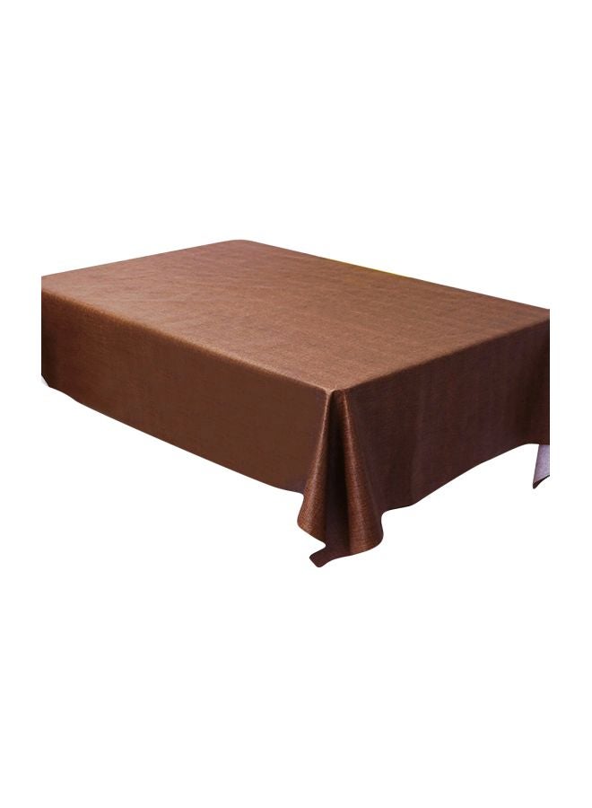 Rectangular Shape Table Cloth Brown 79x55inch - Image 1