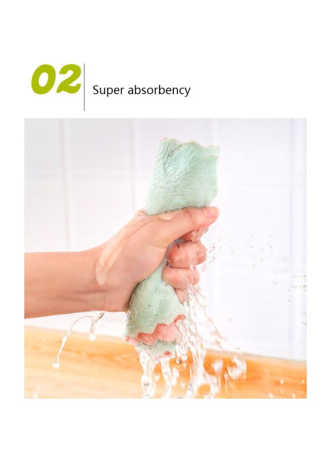 Beauenty 8-Piece Microfiber Dish Cloth Orange/Pink/White 28x16cm - Image 4