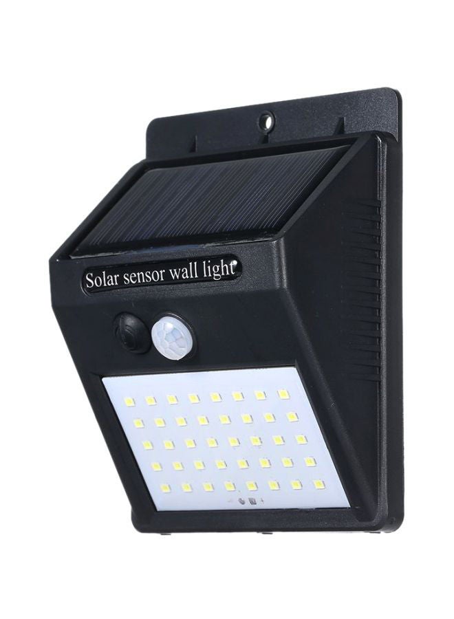 LED Solar Powered Energy Wall Lamp Black/White/Yellow 13x5.50x10cm - Image 1