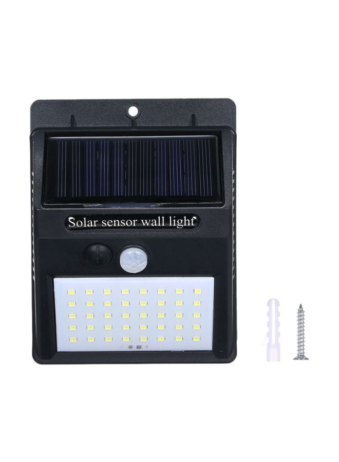 LED Solar Powered Energy Wall Lamp Black/White/Yellow 13x5.50x10cm - Image 4