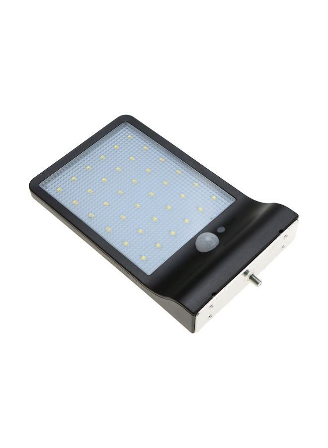 Solar Powered LED Energy PIR Motion Sensor Wall Lamp Black 19x3.60x12centimeter - Image 4