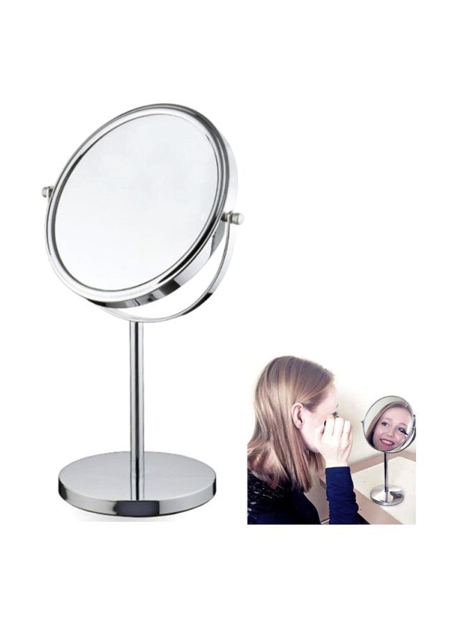 Generic Magnifying Makeup Mirror Silver/Clear 7inch  - Image 3